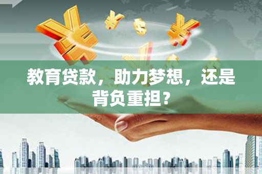复兴教育贷款，助力梦想，还是背负重担？