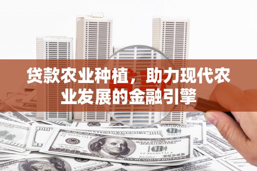 复兴贷款农业种植，助力现代农业发展的金融引擎
