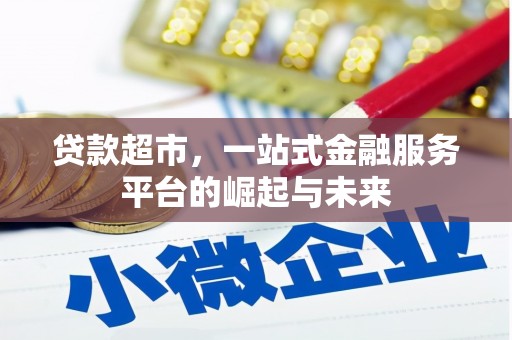 复兴贷款超市，一站式金融服务平台的崛起与未来
