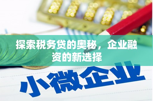 复兴探索税务贷的奥秘，企业融资的新选择