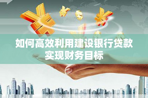 复兴如何高效利用建设银行贷款实现财务目标