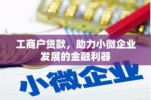 复兴工商户贷款，助力小微企业发展的金融利器