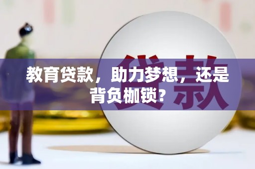 复兴教育贷款，助力梦想，还是背负枷锁？