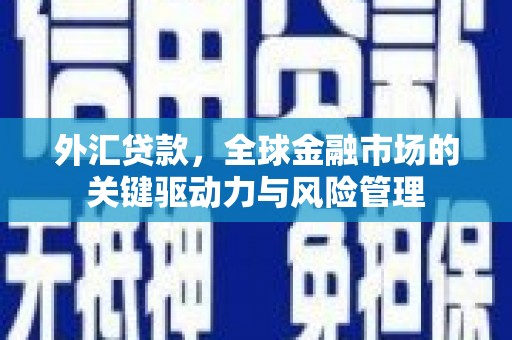 复兴外汇贷款，全球金融市场的关键驱动力与风险管理