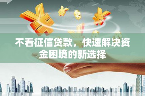 复兴不看征信贷款，快速解决资金困境的新选择