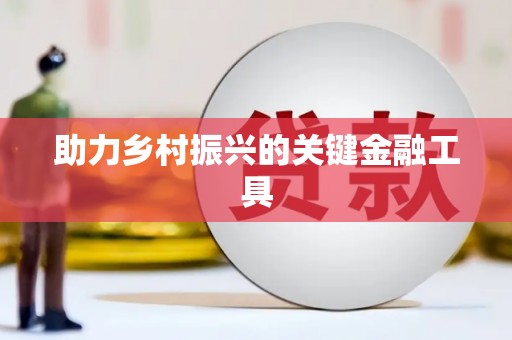 复兴助力乡村振兴的关键金融工具