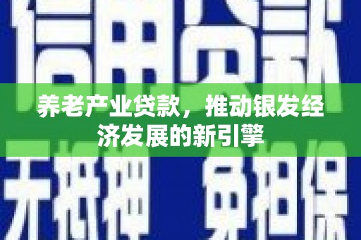 复兴养老产业贷款，推动银发经济发展的新引擎
