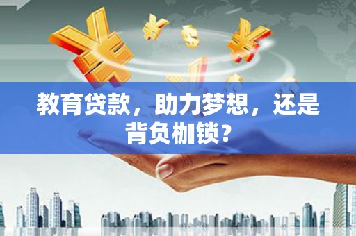 复兴教育贷款，助力梦想，还是背负枷锁？