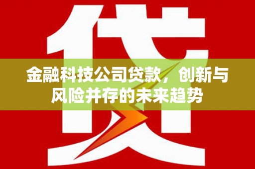 复兴金融科技公司贷款，创新与风险并存的未来趋势