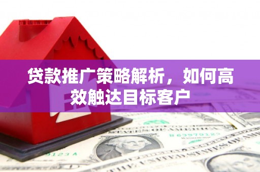 复兴贷款推广策略解析，如何高效触达目标客户