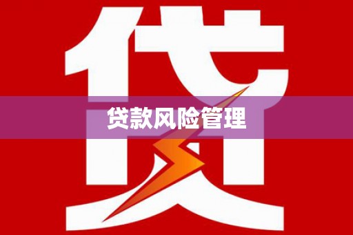 复兴贷款风险管理