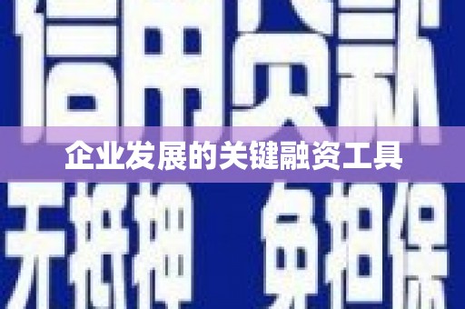 复兴企业发展的关键融资工具