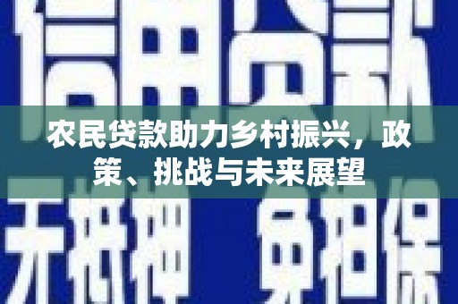 复兴农民贷款助力乡村振兴，政策、挑战与未来展望