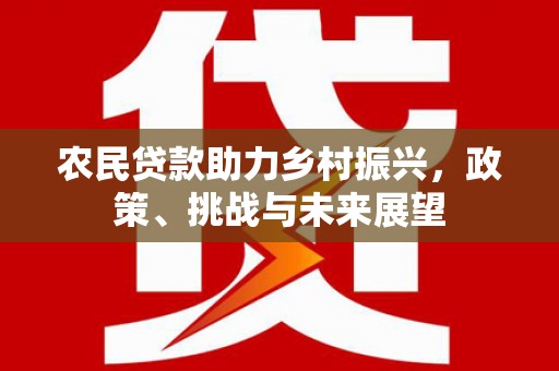 复兴农民贷款助力乡村振兴，政策、挑战与未来展望