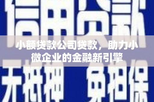 复兴小额贷款公司贷款，助力小微企业的金融新引擎