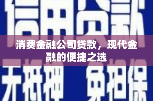 复兴消费金融公司贷款，现代金融的便捷之选