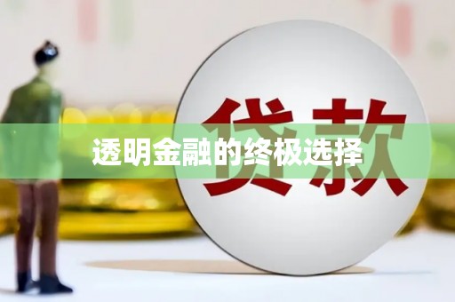 复兴透明金融的终极选择
